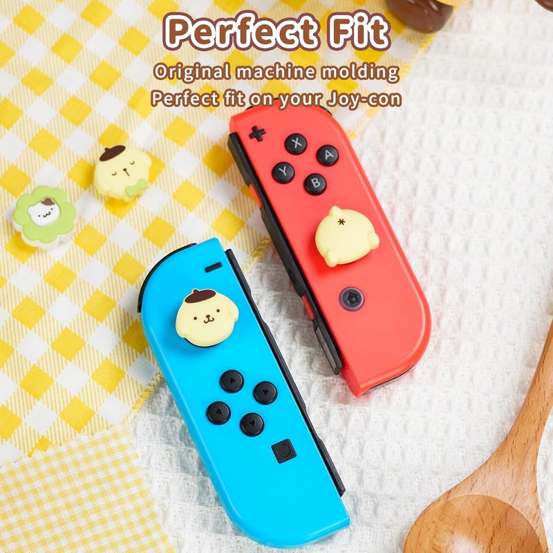 Kuitmor Cute Silicone Joystick Thumb Grip Caps,Joy Con Cover Compatible with Switch/OLED/Switch Lite,4PCS - Dog - Image 3